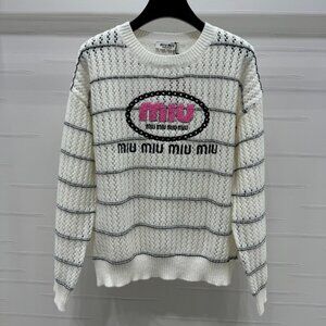 MiuMiu hollow knitted long sleeves